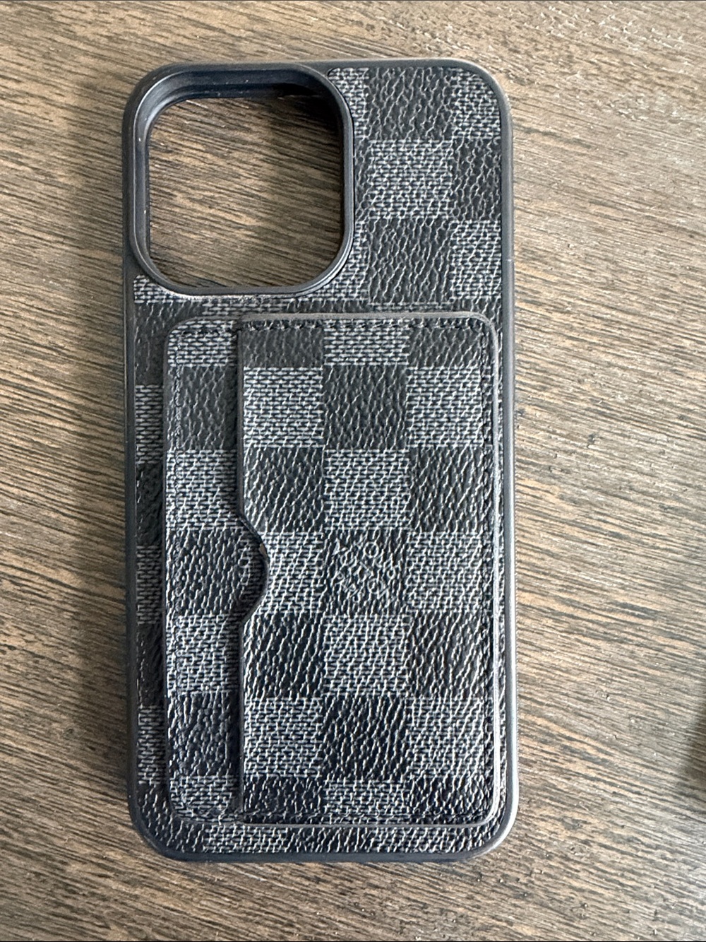 Authentic LV Canvas iPhone with Card Case  for 15 Pro Max